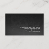 Professional Red Gray Pattern Modern Elegant Visitekaartje (Achterkant)