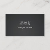 Professional Red Modern legant Classy Visitekaartje (Achterkant)