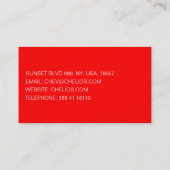 Professional Red Visitekaartje (Achterkant)