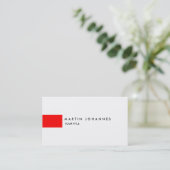 Professional Red White Profile Visitekaartje (Staand voorkant)