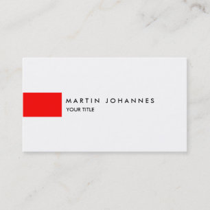 Professional Red White Profile Visitekaartje