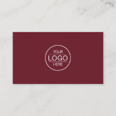 Professional Red Wine Add your Logo Visitekaartje (Voorkant)