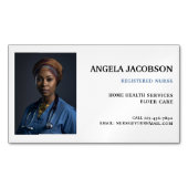 Professional Registered Nurse Photo Magnetisch Visitekaartje (Voorkant)