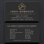 Professional Remodeling Specialist Construction Visitekaartje