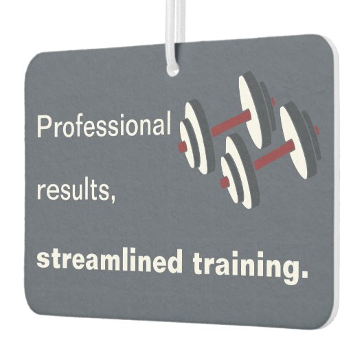 Professional Results, Streamlined Training - Grey Luchtverfrisser (Links)