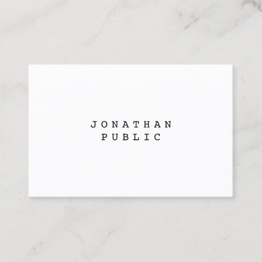 Professional Retro Classic nostalgic look elegant Visitekaartje (Voorkant)