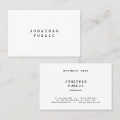 Professional Retro Classic nostalgic look elegant Visitekaartje (Voorkant / Achterkant)