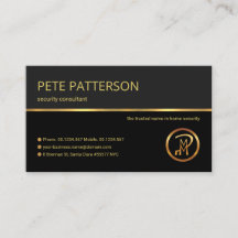 Professional Retro Gold Line Security Consultant