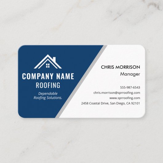 Professional Roofing Roofer Visitekaartje (Voorkant)
