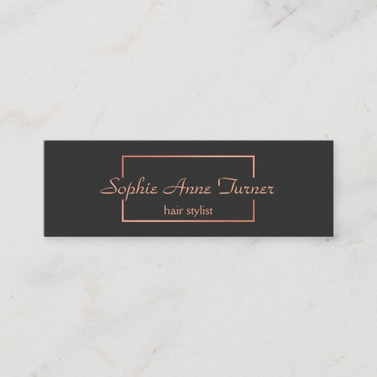 Professional Roos Gold Broken Lijst donkergrijs Mini Visitekaartje (Voorkant)