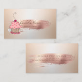 Professional Roos Gold Bruske Stroke Cupcake Visitekaartje (Voorkant / Achterkant)