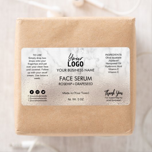 Professional Roos Gold- en marmerfserum Etiket (Insitu)