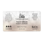 Professional Roos Gold- en marmerfserum Etiket (Voorkant)