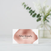 Professional Roos Gold Hair Stylist Modern Visitekaartje (Staand voorkant)