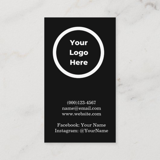 Professional Roos Gold QR Code Logo Visitekaartje (Achterkant)