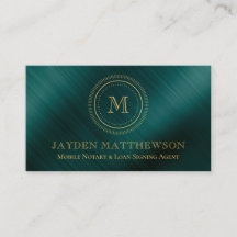 Professional Round Lijst Monogram Emerald Green