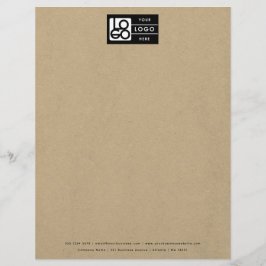 Professional Rustic Kraft Business Logo Letterhead Briefhoofd