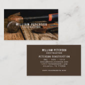 Professional Rustige tools constructeur Visitekaartje (Voorkant / Achterkant)