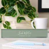 Professional Sage Green Desk Name Bord Naambordje