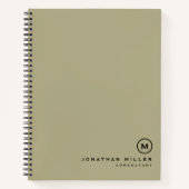 Professional Sage Green Notitieboek (Voorkant)