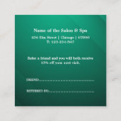 Professional Salon & Spa Referral Card | Editable Kortingskaartje (Achterkant)