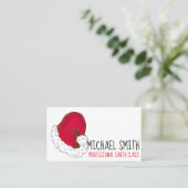 Professional Santa Claus Red Kerstmis St. Nick Visitekaartje (Staand voorkant)