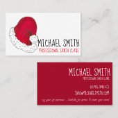 Professional Santa Claus Red Kerstmis St. Nick Visitekaartje (Voorkant / Achterkant)