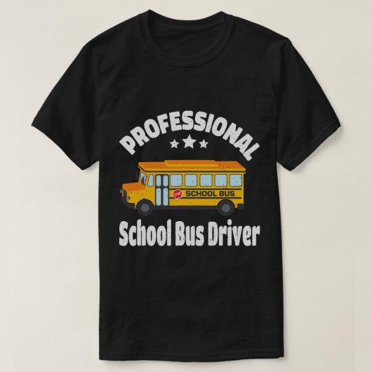 Professional School Bus Driver Student Delivery Bu T-shirt (Design voorkant)