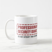 Professional Security Guard Koffiemok (Links)