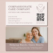 Professional Senior Care Helper QR Code  Visitekaartje
