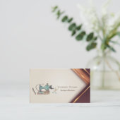 Professional Sewing Machine Scissors Needle Visitekaartje (Staand voorkant)