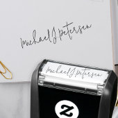 Professional signature name script business  zelfinktende stempel