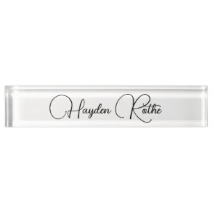 Professional Signature Script White Naambordje