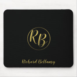 Professional Simple Black Gold - Mousepad Muismat