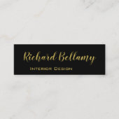 Professional Simple Black Gold - Visitekaartje (Voorkant)