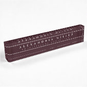Professional Simple Burgundy | Aangepaste naam en Naambordje