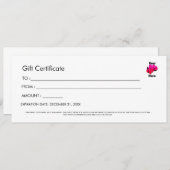 Professional Simple Custom Logo Gift Certificate Kaart (Voorkant / Achterkant)