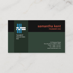 Professional Simple Grey Columnar CEO Visitekaartje