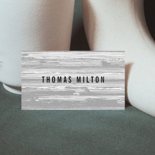 Professional Simple Grey Lines Consultant Visitekaartje