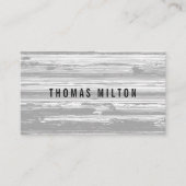 Professional Simple Grey Lines Consultant Visitekaartje (Voorkant)