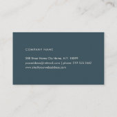 Professional Simple Ivoire Blauw Visitekaartje (Achterkant)