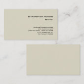 Professional Simple Plain Realtor Real Estate Visitekaartje (Voorkant / Achterkant)