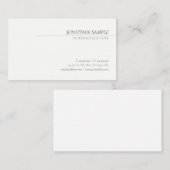 Professional Simple Sjabloon Cursive Italic Font Visitekaartje (Voorkant / Achterkant)
