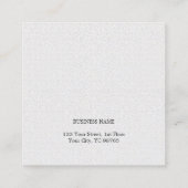Professional Simple Texture White Attorney Vierkante Visitekaartje (Achterkant)