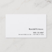 Professional Simple White Appointinder 2 Afsprakenkaartje (Achterkant)