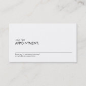 Professional Simple White Appointinder 2 Afsprakenkaartje (Voorkant)