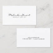 Professional Simple White Visitekaartje (Voorkant / Achterkant)