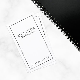 Professional Simple White Visitekaartje