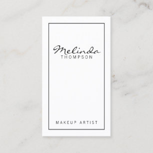 Professional Simple White Visitekaartje