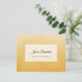 Professional Simple Yellow Appointinder Briefkaart (Staand voorkant)